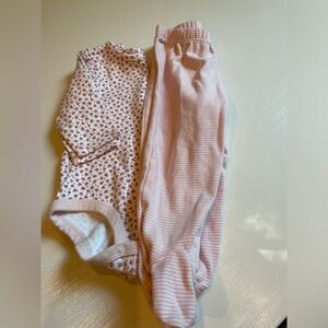 Cotton two piece sleep and play set